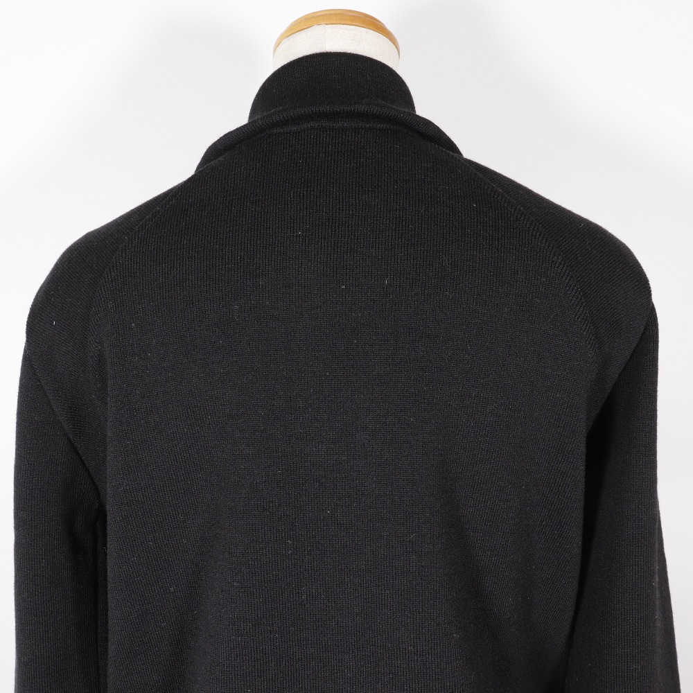 CHANEL - 【CHANEL】シャネル スポーツライン サイドロゴ 03A P22075V01420 ウール 黒 レディース カーディガン CHANEL Sports line cardigan P22075V01420 Side logo 03A black