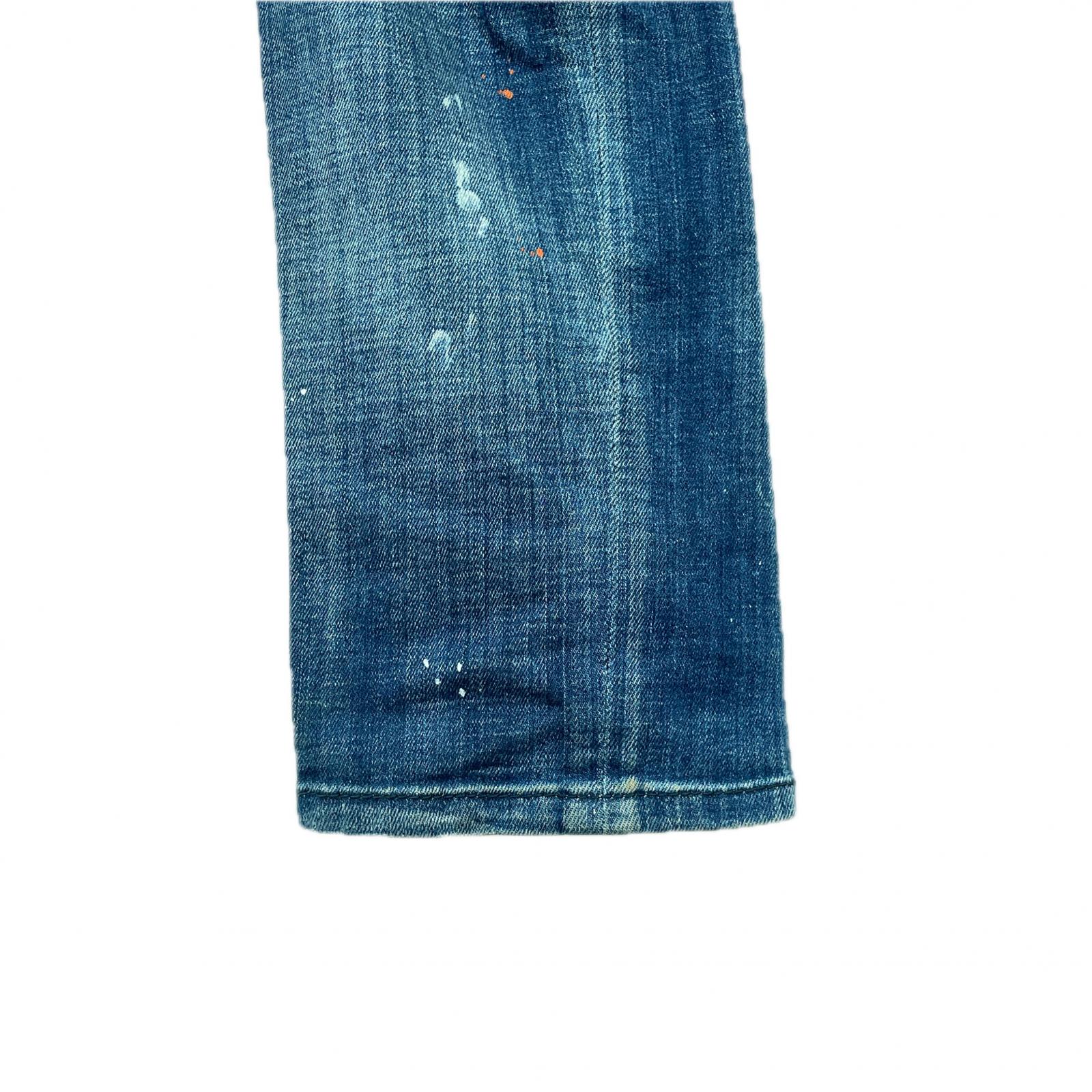 DSQUARED2 Damage processing Plain Denim pants blue mens 44【used 