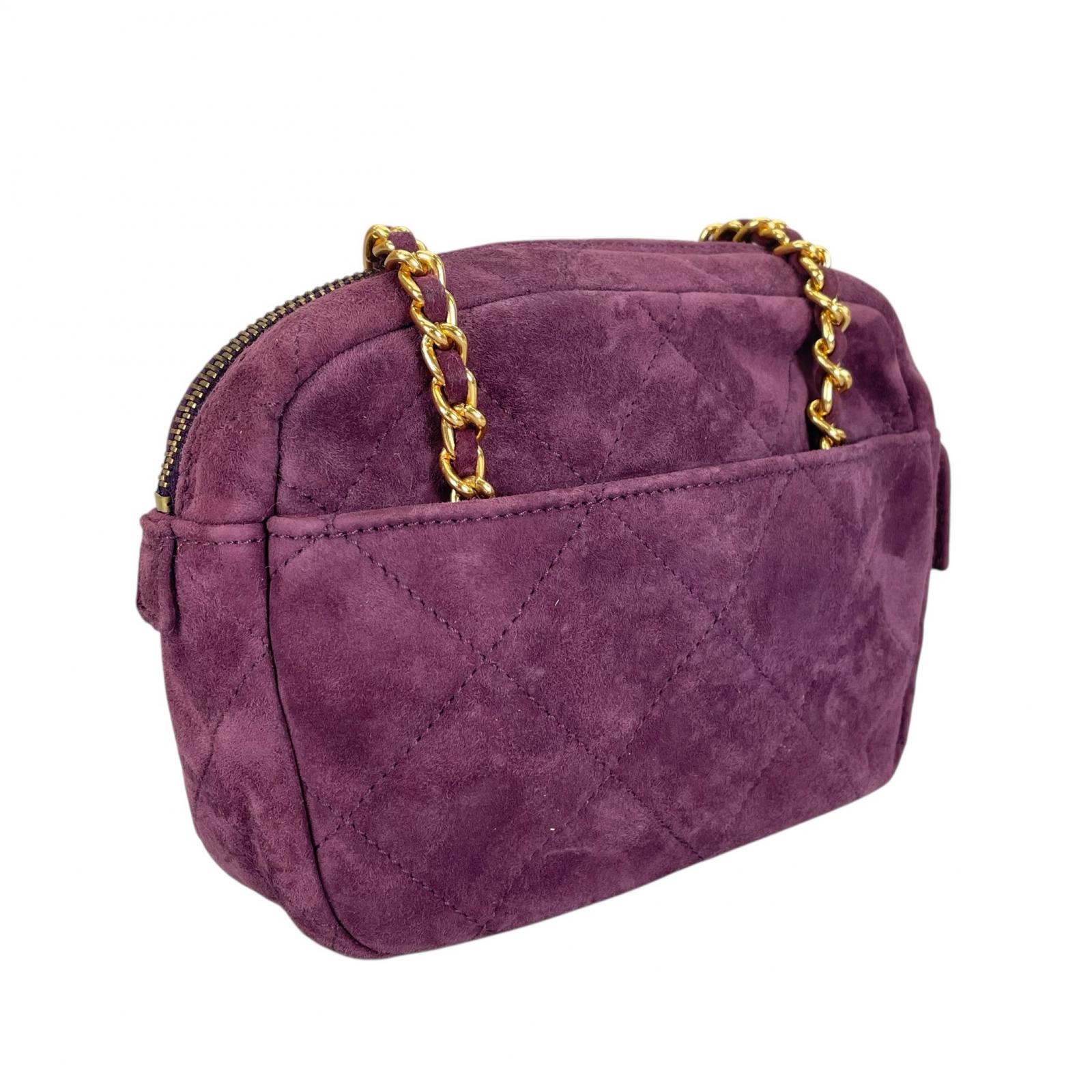 PRADA Triangular logo Shoulder Bag purple Women【used】 | eBay